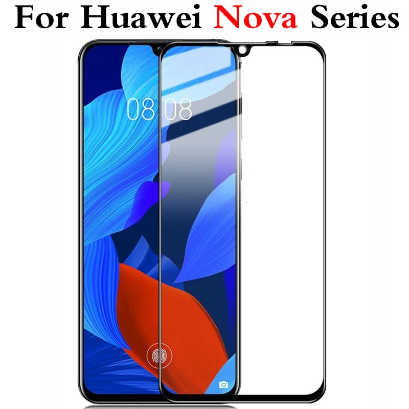 Защитное стекло для Huawei Nova 3 4 5 3e 5t 3i 5i pro 5ipro 5pro полное покрытие защита экрана на huawey