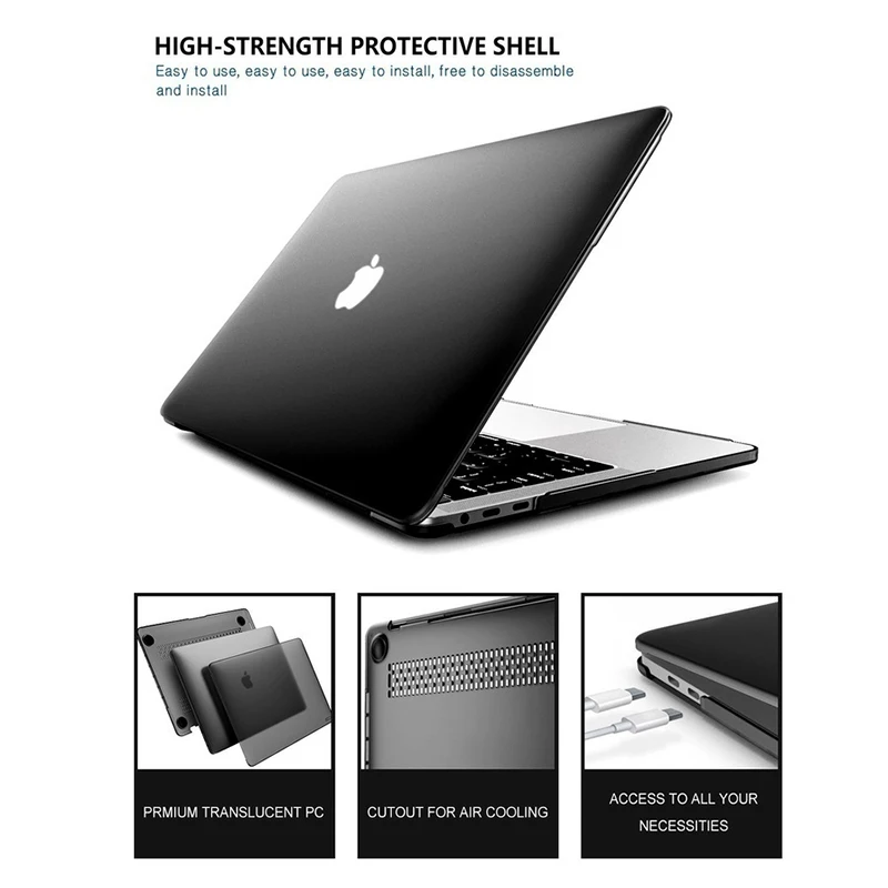Для Macbook Pro 16 чехол A2141 чехлы для ноутбуков 15 4 13 дюймов матовая Защитная крышка Apple