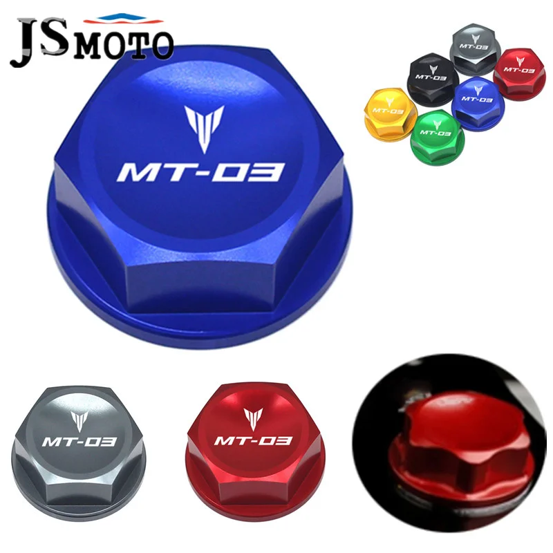 

NEW Motorcycle For Yamaha MT-03 MT03 MT 03 2006-2014 CNC Aluminum Tuerca Direccion Steering Stem Nut Head Screw Cover Cap & LOGO