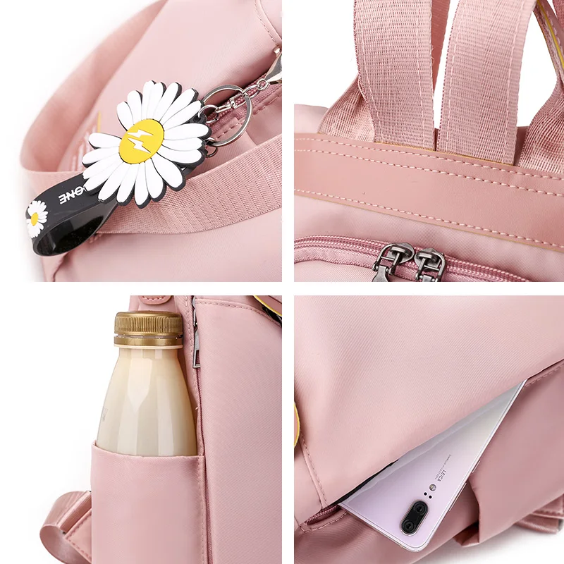 

2020 New Casual Oxford Backpack Women Waterproof Nylon School Bags for Teenage Girls High Quality Fashion Travel Tote Packbag