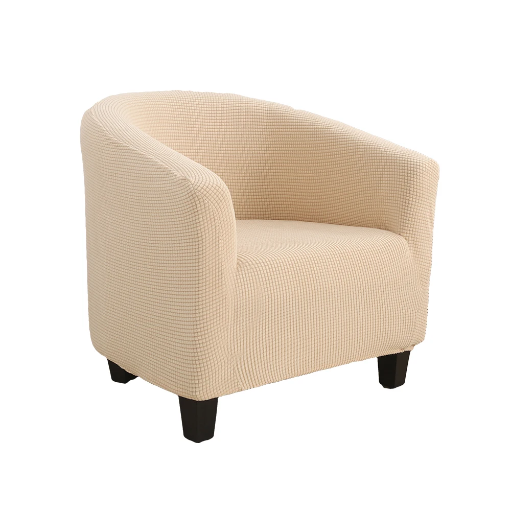 

Elastic Coffee Tub Sofa Armchair Seat Cover Washable Spandex Furniture Slipcover Room Single Seater Chair Cover