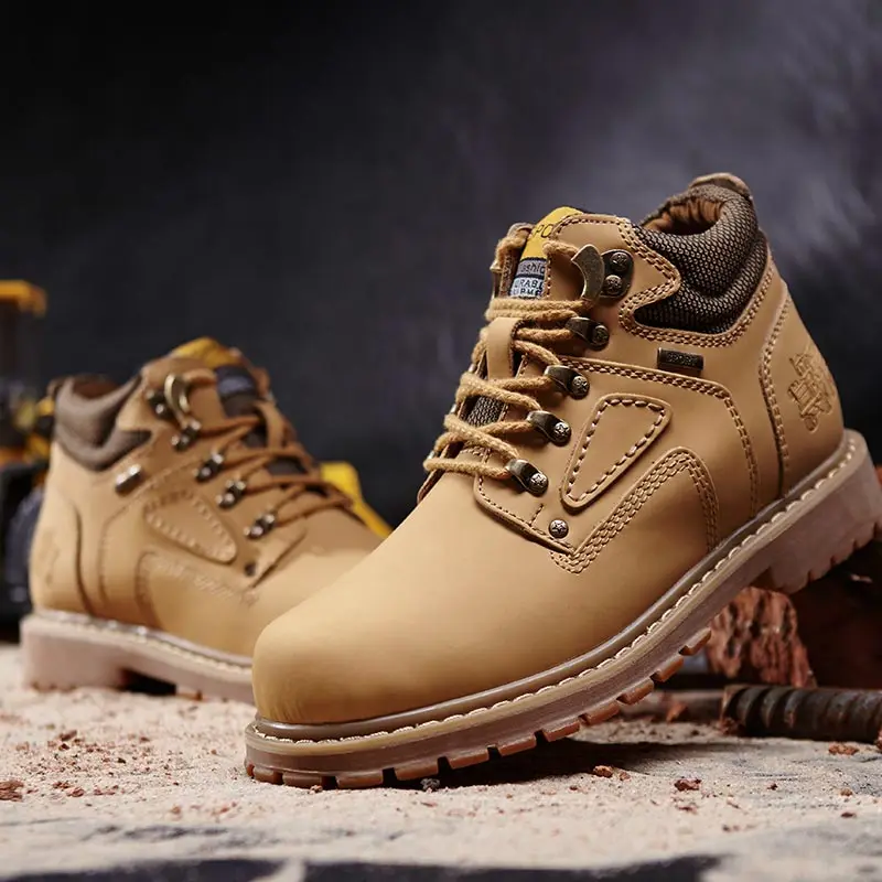 Новые модные мужские ботильоны с высоким берцем в стиле ретро визуально