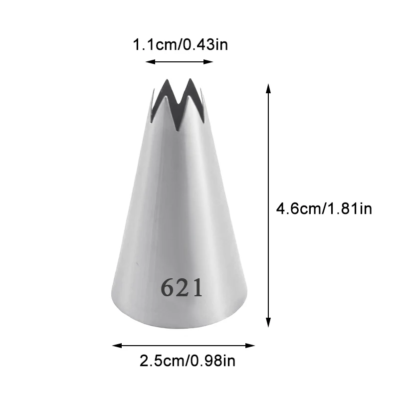 

18PCS Cakes Decoration Set Cookies Supplies Russian Icing Piping Pastry Nozzle Stainless Steel Kitchen Gadgets Fondant Decor