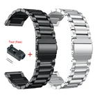 Металлический браслет из нержавеющей стали для Xiaomi Huami Amazfit GTR 47 мм 42 мм, браслет на запястье для Huami Amazfit GTS Bip, Молодежный ремешок для наручных часов