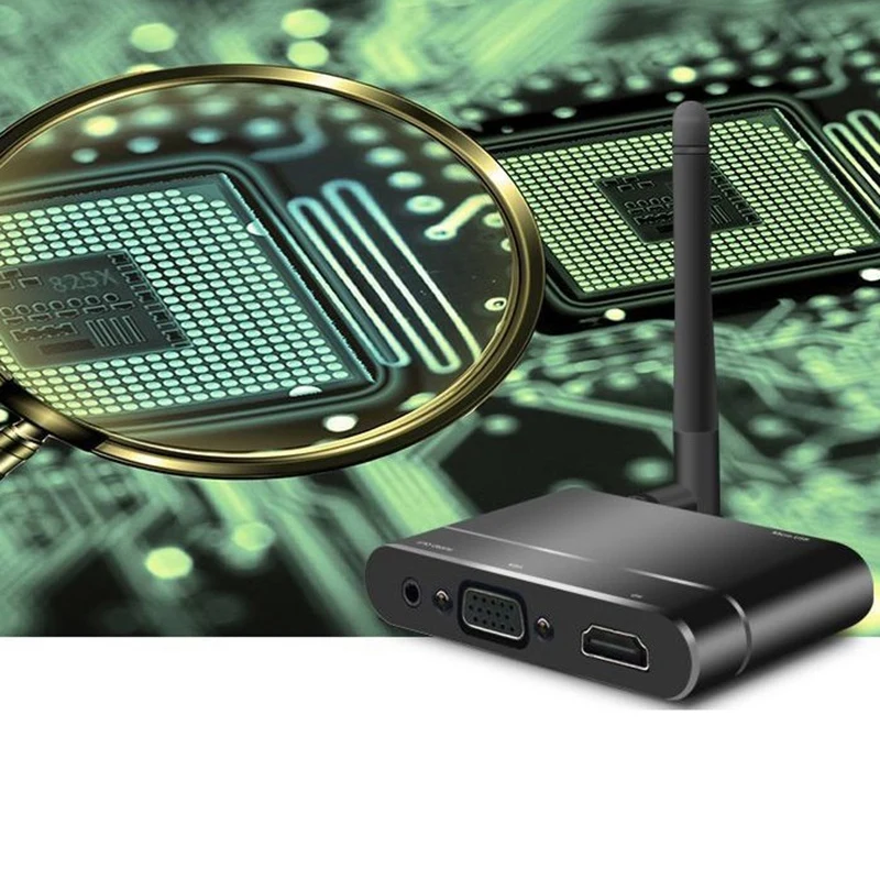 Беспроводной Wifi HD HDMI VGA av-дисплей адаптер Miracast Airplay DLNA Sn зеркальное отображение