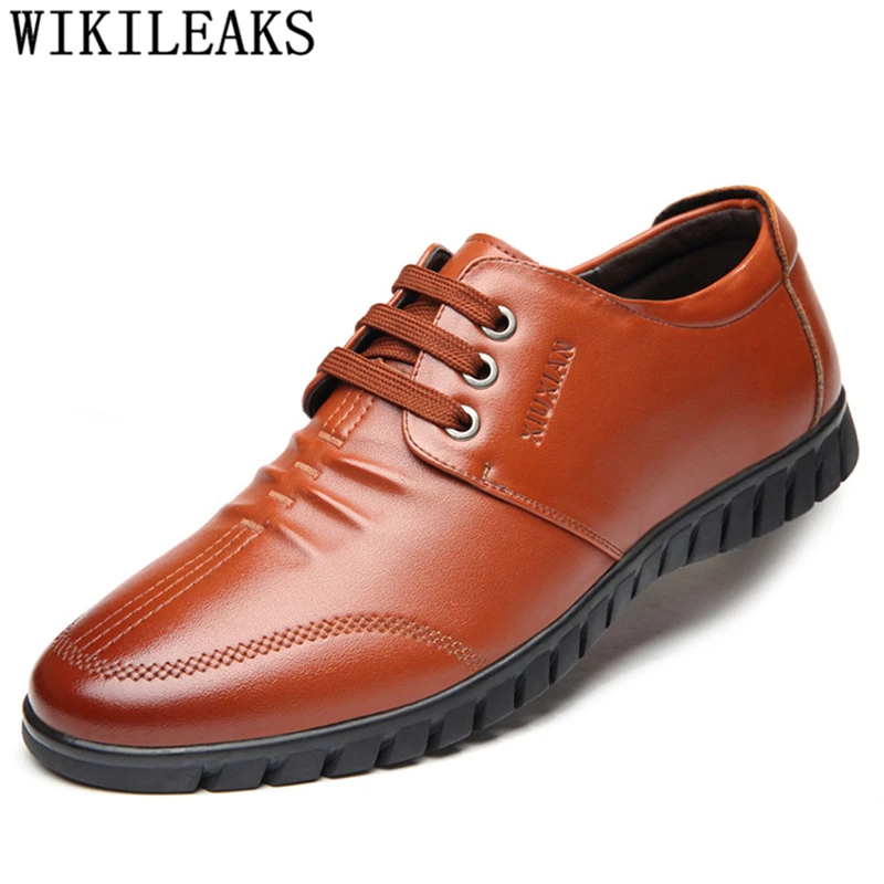 

Oxford Shoes for Men Formal Dresses Elevator Shoes for Men Brand Coiffeur Black Men Shoes Leather Zapatillas Casual Hombre Tenis
