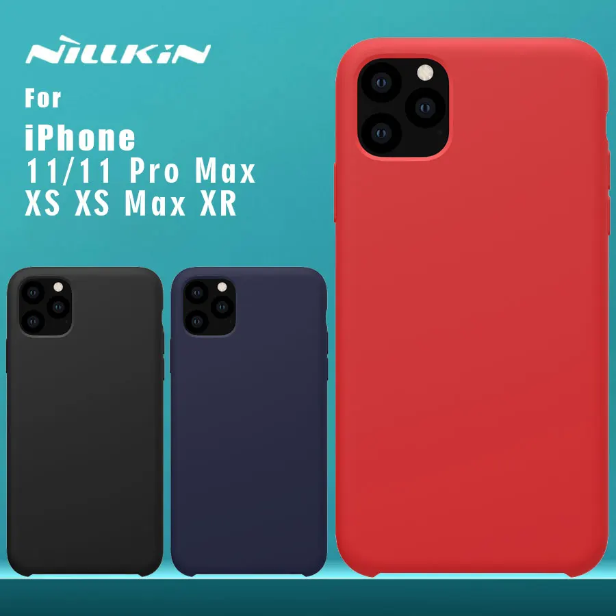 Чехол Nillkin Flex для iPhone 11 Pro Max Роскошная мягкая задняя крышка из жидкого силикона X XS