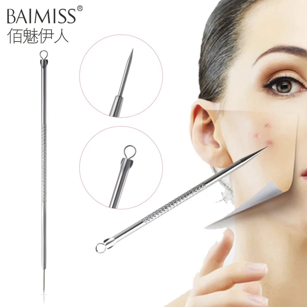 Игла для удаления угрей BAIMISS средство из чистого серебра ухода за кожей лица 1
