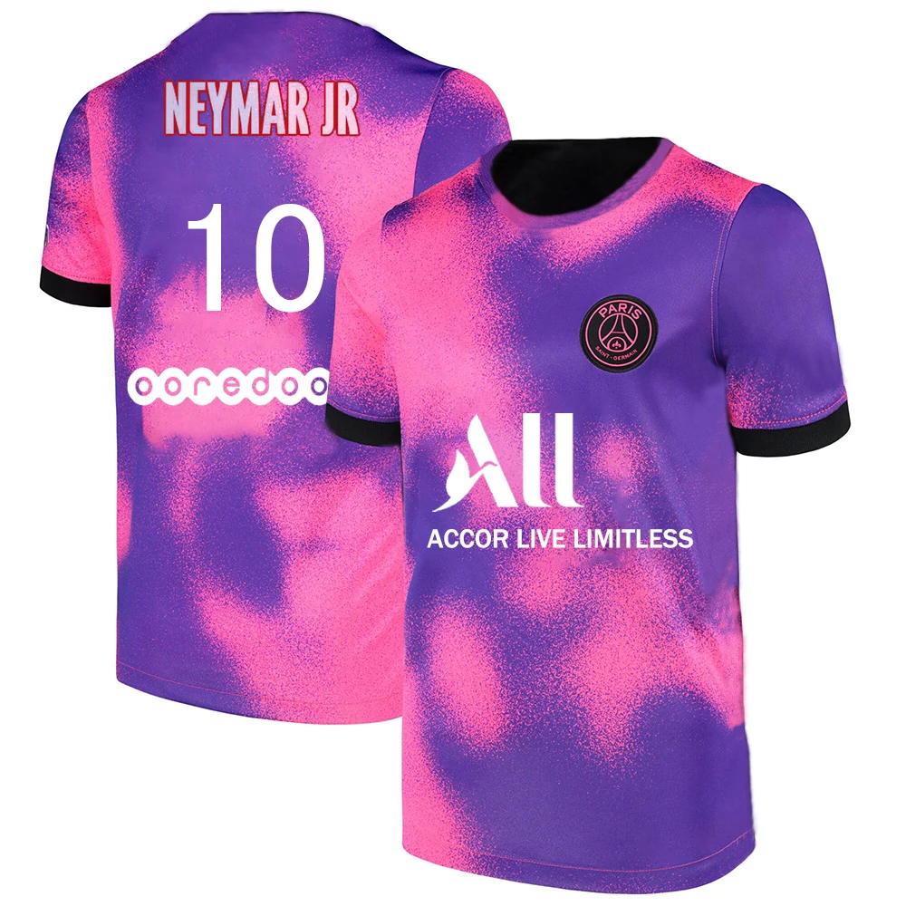 Новинка лета 2021 Мужская футболка горячая Распродажа Neymar Футбольная Футболка PSG