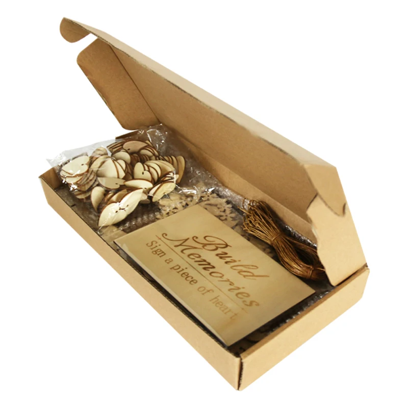 Свадебная Гостевая книга Дерево желаний 3D выгравированное имя деревянное сердце