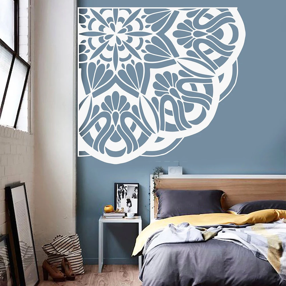 

Mandala wall decal For yoga studio decor bohemian mandala Wall sticker Vinyl Removable Home bedroom decoration Accessories Z810
