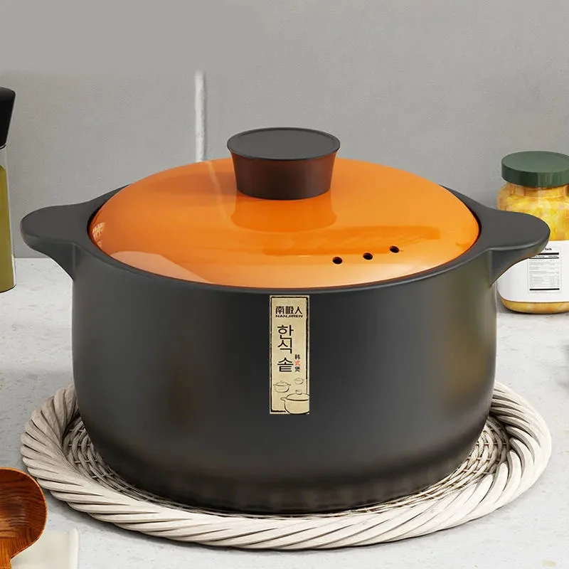 

Casserole Pot Soup Pot Electric Ceramic Stove Gas Dual-purpose Household Open Flame High Temperature Resistant Ceramic Casserole
