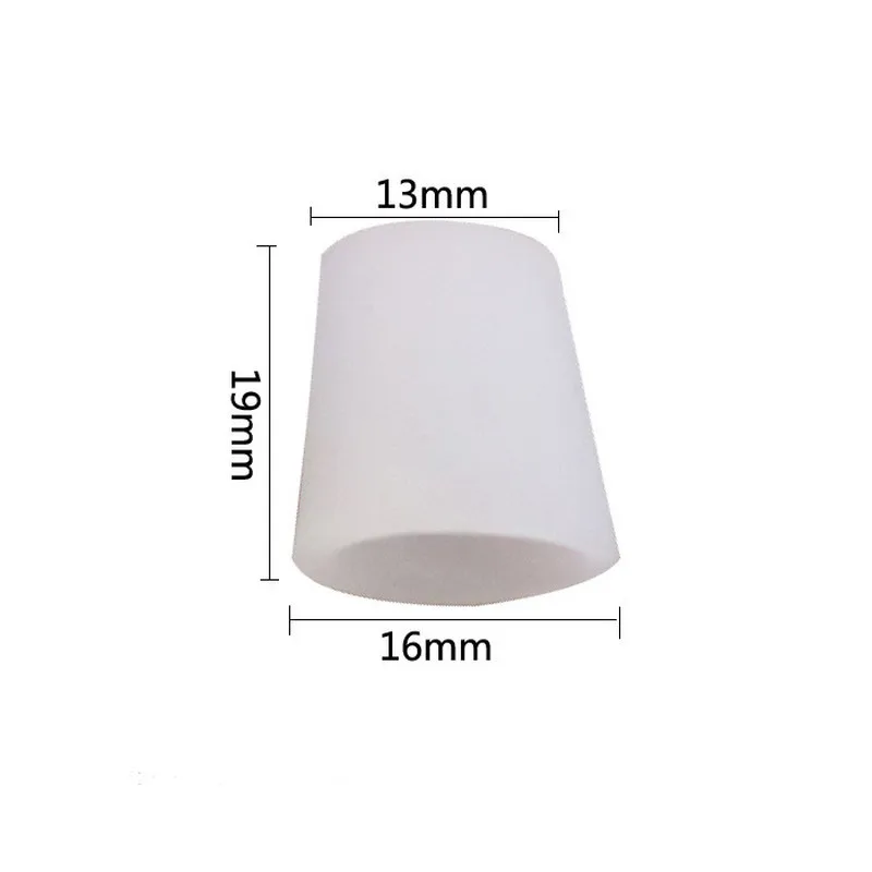 

6Pieces=3Pairs Transparent White Gel Fingers Toe Tube Protector Corn Corrector Hammer Toe Separator Foot Suport