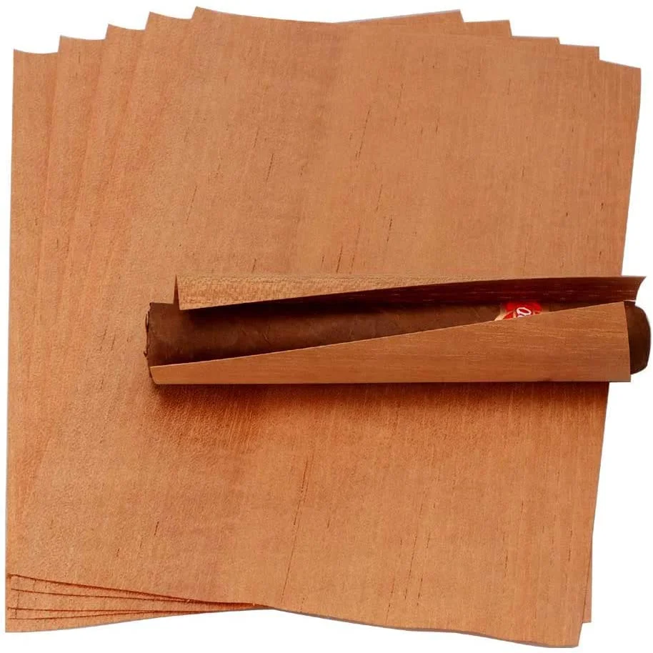 XIFEI 10pcs/Lot Spanish Cedar Paper Veneer For Cigar Humidor Box Case Natural Cedar Wood Chips Cigar Accessories Free Shipping