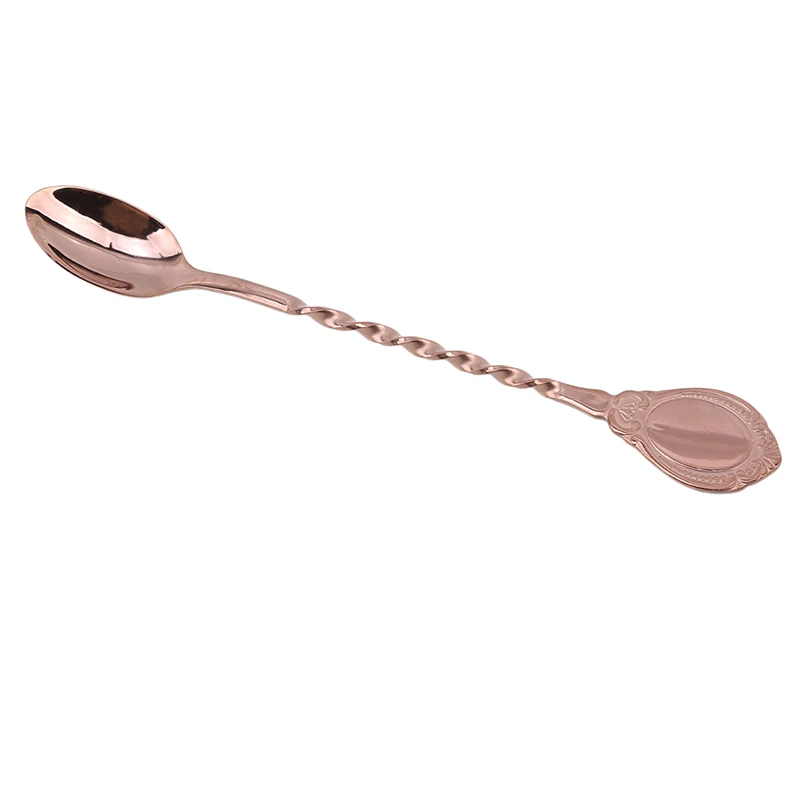 Высокое качество нержавеющая сталь коктейль бар ложки мудлер мешалка Витая