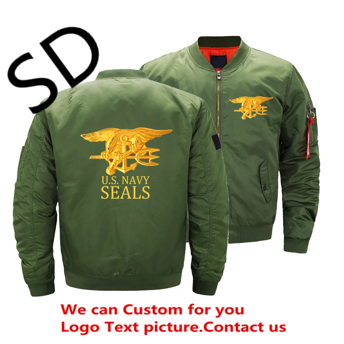 USA Army Navy Seals Bomber Jacket Men's Fashion Thick Winter Military Motorcycle Jackets Men Flight Ma-1 Pilot Air Force Coat |