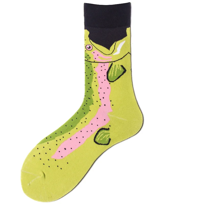 

Funny Happy Socks Boy Personality Men&Women Harajuku Ukraine Bird Tulip Flower Print Fruit Banana Girls Socks Medias De Mujer