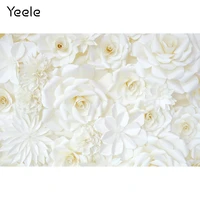 yeele wedding scene white flowers wall birthday party floral photographic backdrops photography backgrounds for photo studio