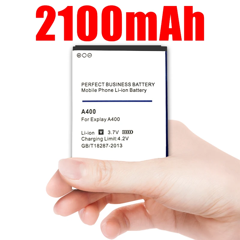 Высококачественный аккумулятор емкостью 2100 мАч для EXPLAY A400|Аккумуляторы