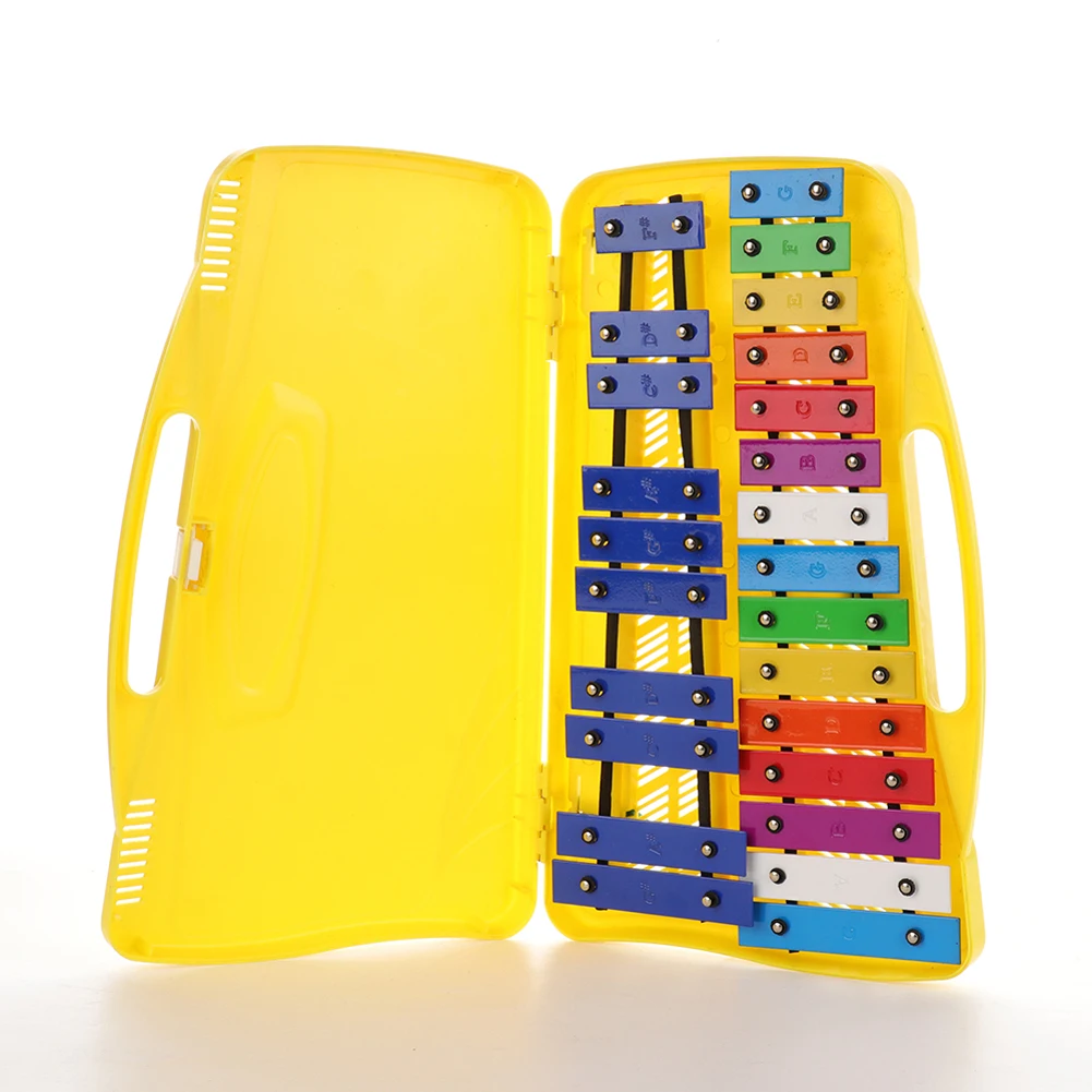 

Colorful 25 Notes Xylophone Percussion Rhythm Musical Educational Teaching Instrument Toy with 2 Mallets for Children