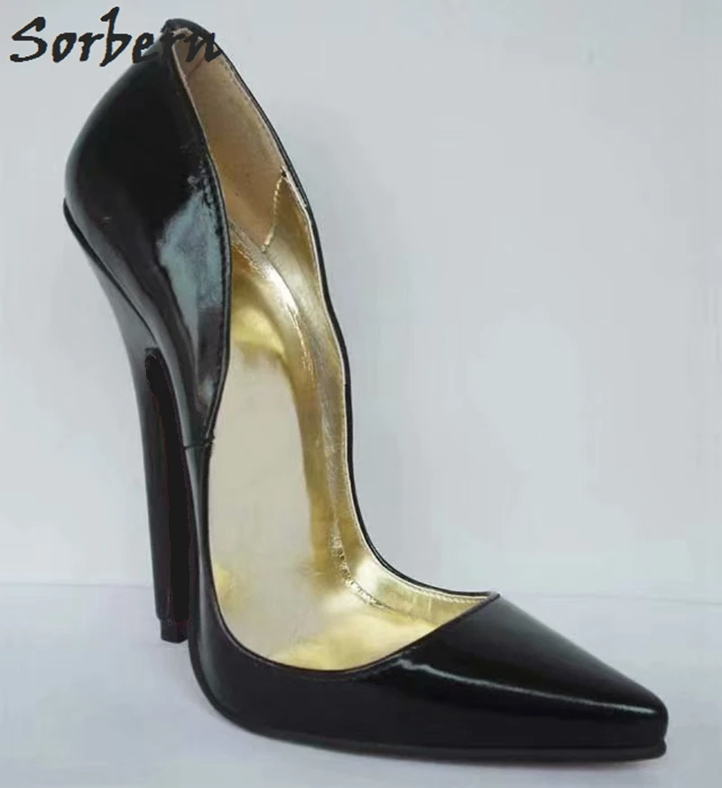 Женские туфли лодочки с острым носком Sorbern офисные на каблуке 6 дюймов шпильке для