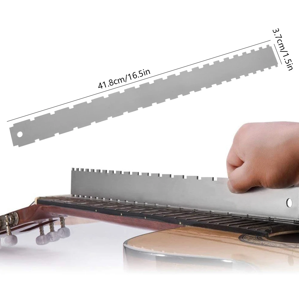 

Guitar Fret Repairing Tool Set Fingerboard Luthier Cleaning Polish File Guitar Frets Nuts Polished File Grinding Knife Repair