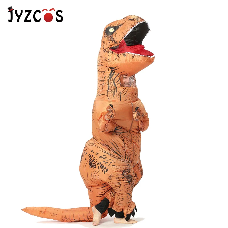 JYZCOS T REX надувной костюм динозавра для взрослых Для мужчин женщин Детский