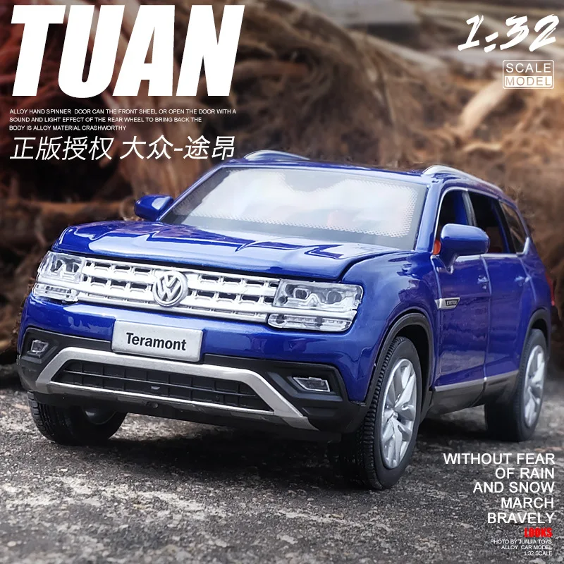 1:32 модель автомобиля Volkswagen Teramont с высокой имитацией шесть моделей открытой
