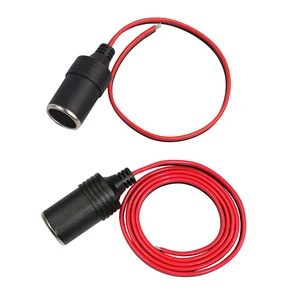 Портативный Универсальный 12V 10A машинная Зажигалка для сигарет Зарядное устройство кабель гнездовой разъем мама разъем Кнопка питания главного адаптера под названием 30100 см кабель