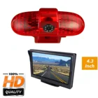 Камера стоп-сигнала HD 720P 3 дюйма + монитор 4,3 дюйма для Renault Trafic 2001-2014,Opel Combo C 2001-2011,Vauxhall Vivaro A 2001-2014