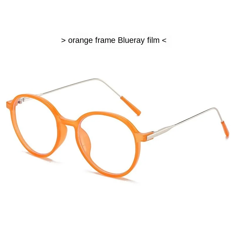 

HUHAITANGNew Anti-Blue Glasses Fashion Net Red Fashion Glasses Frame Retro round Frame Sunglasses Artistic Plain Glasses