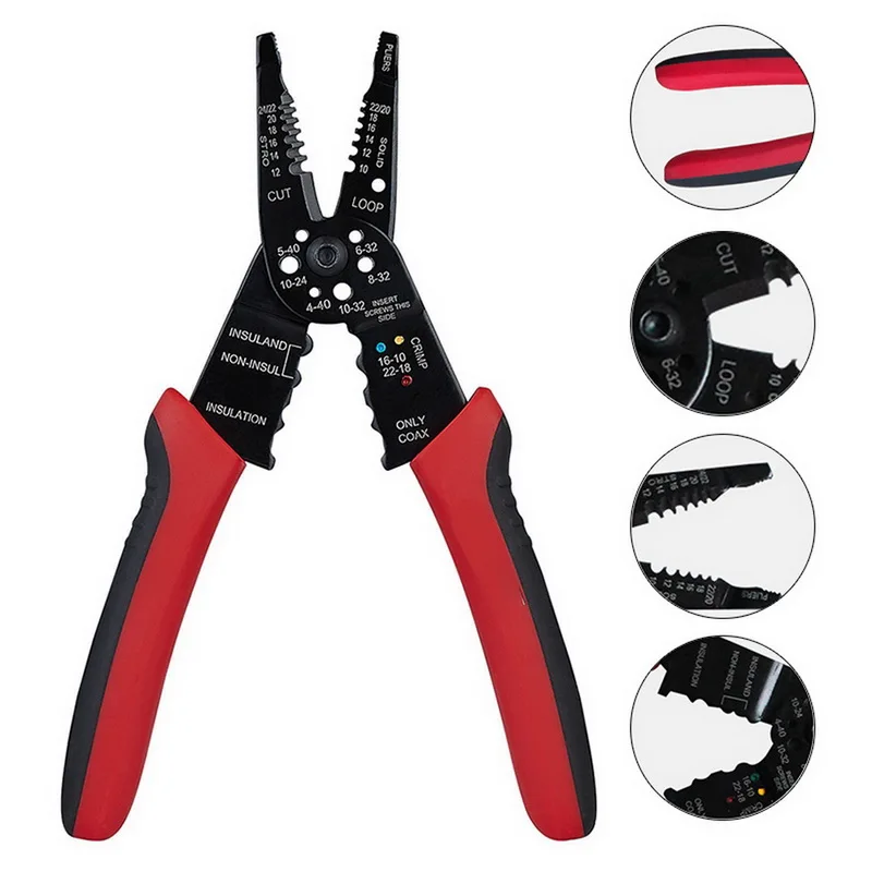 8inch Multifunction Wire Stripper Cutter Crimper Portable Knife Acutomatic Electrical Repair Tools | Инструменты