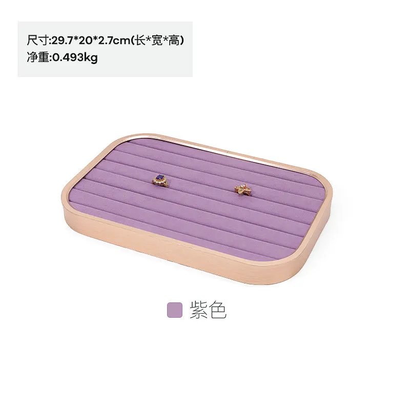 

Ring Earrings Organizer Jewelry Display Tray High Quality Metal Velvet Mall Jewelry Show Tray Earrings Showcase Rings Case