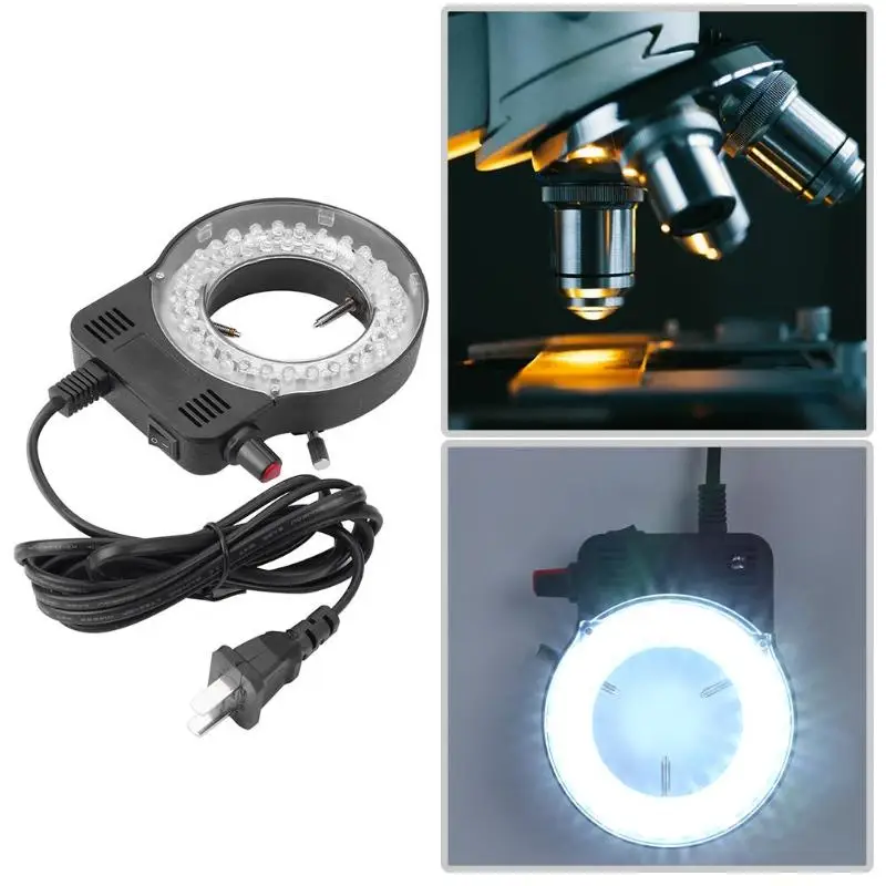 Промышленный микроскоп камера источник света 144 светодиодов 60000LM Регулируемая