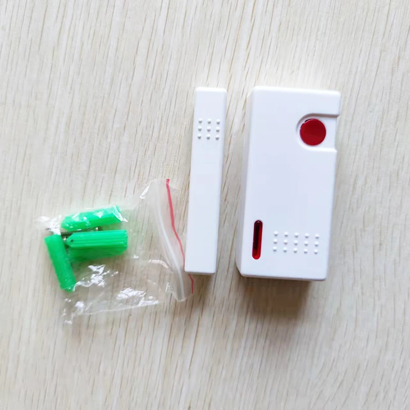 Door Gap Contact Switch 433MHz Wireless Window Magnetic Detector Sensor with Emergency Button for Focus Alarm Systems | Безопасность и