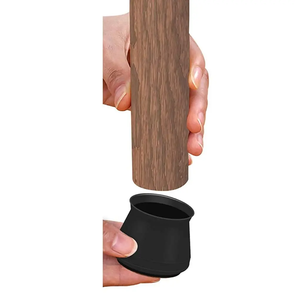 

16pcs Universal Silicone Chair Foot Cover Stool Anti-Skid Round Noise Reduction Mute Reusable Non-slip Table Leg Cushion