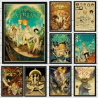 Винтажный плакат с изображением обещанного неверland, аниме, ретро плакаты, Настенная картина, домашний декор, высокое качество, настенная Картина на холсте, H363