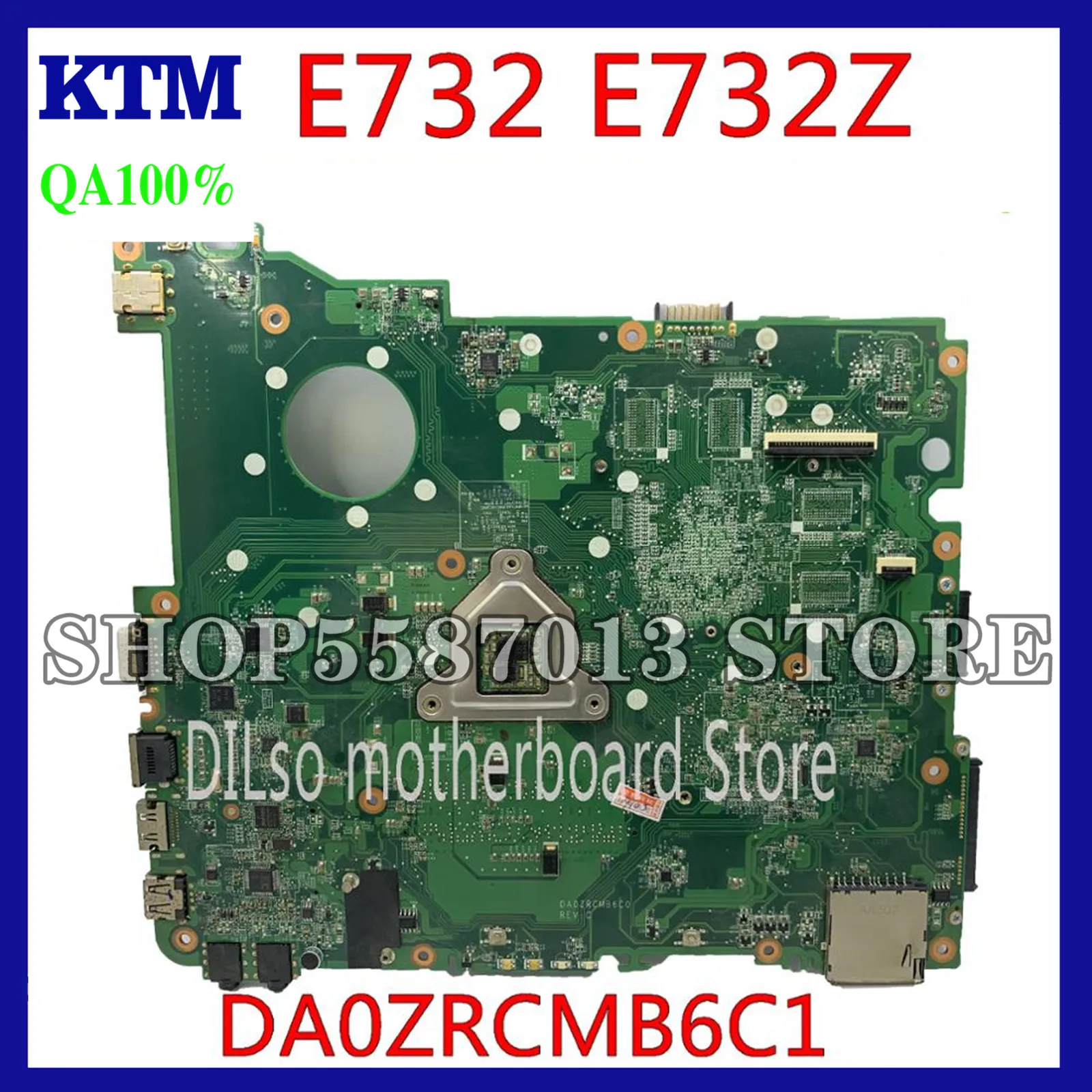 

KEFU DA0ZRCMB6C1 Mainboard FOR ACER E732 E732Z Laptop Motherboard MB.NCA06.001 MBNCA06001 DA0ZRCMB6C1 HM55 DDR3 Tested ORIGINAL