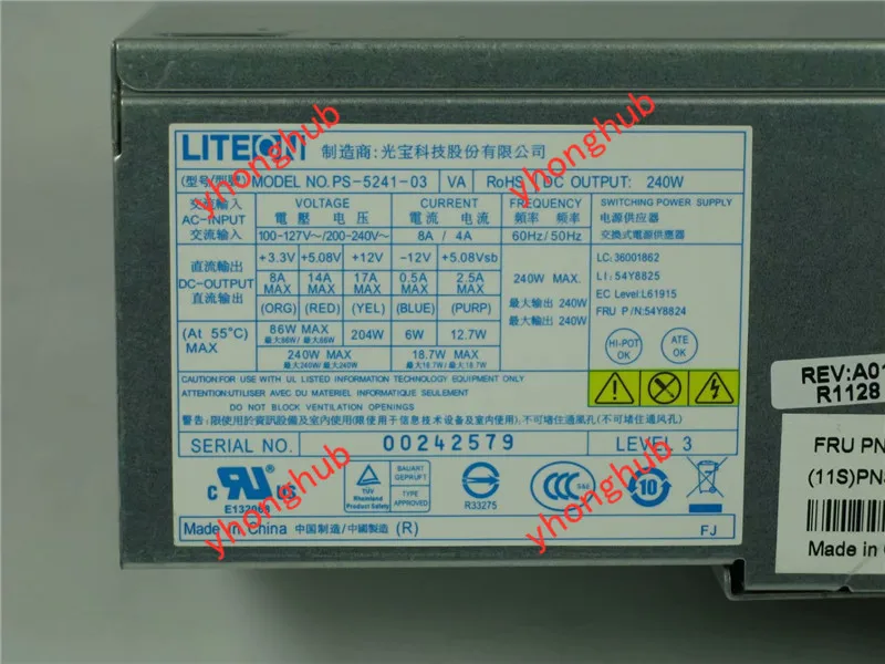 LITEON M75e 240  TFX PS-5241-03