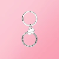 2021 new jewelry charm key ring 100 925 sterling silver original pandora hot selling handmade diy designer ladies jewelry