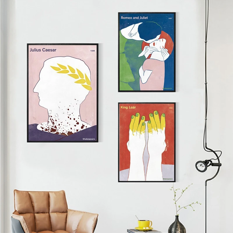 Плакат Шекспир литературная книга работы Обложка холст живопись неизвестность