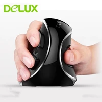 delux m618 ergonomic vertical mouse wireless right hand office mice 1600dpi usb optical computer mause for laptop desktop gaming