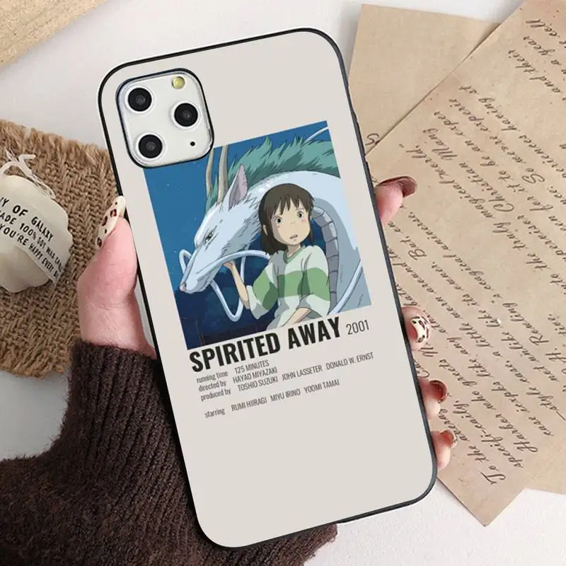 MaiYaCa Cute Totoro Spirited Away Ghibli Miyazaki Anime Phone Case for iPhone 11 12 pro XS MAX 8 7 6 6S Plus X 5S SE 2020 XR