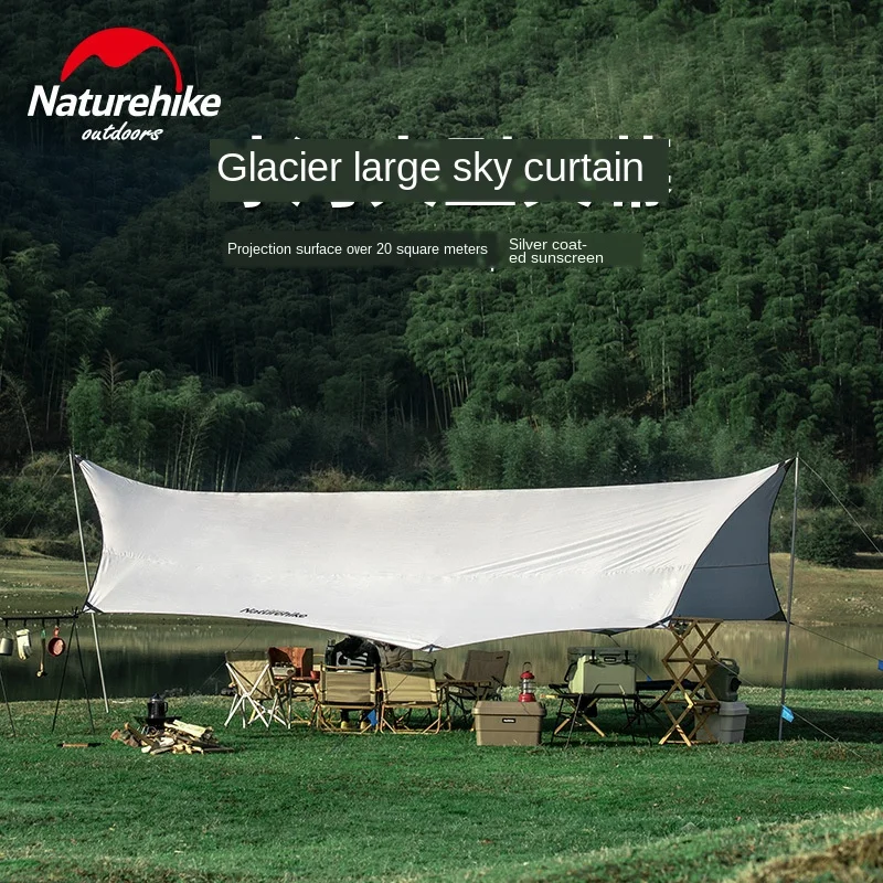 Палатка Naturehike на 8 10 человек защита от солнца с серебристым покрытием дождя