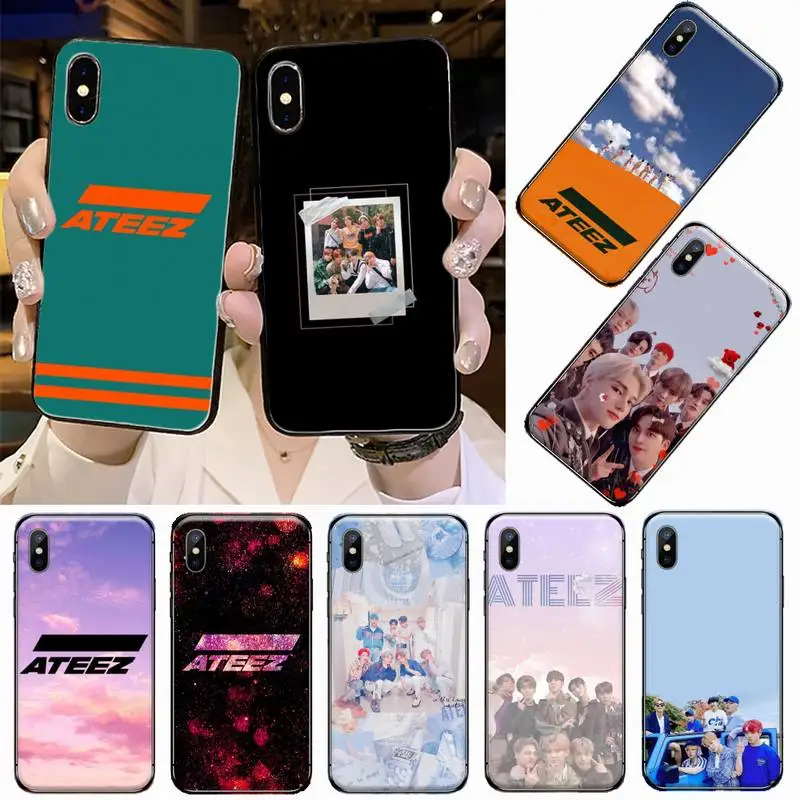 

ATEEZ KPop boys group Phone Case For iphone 12 11 13 7 8 6 s plus x xs xr pro max mini