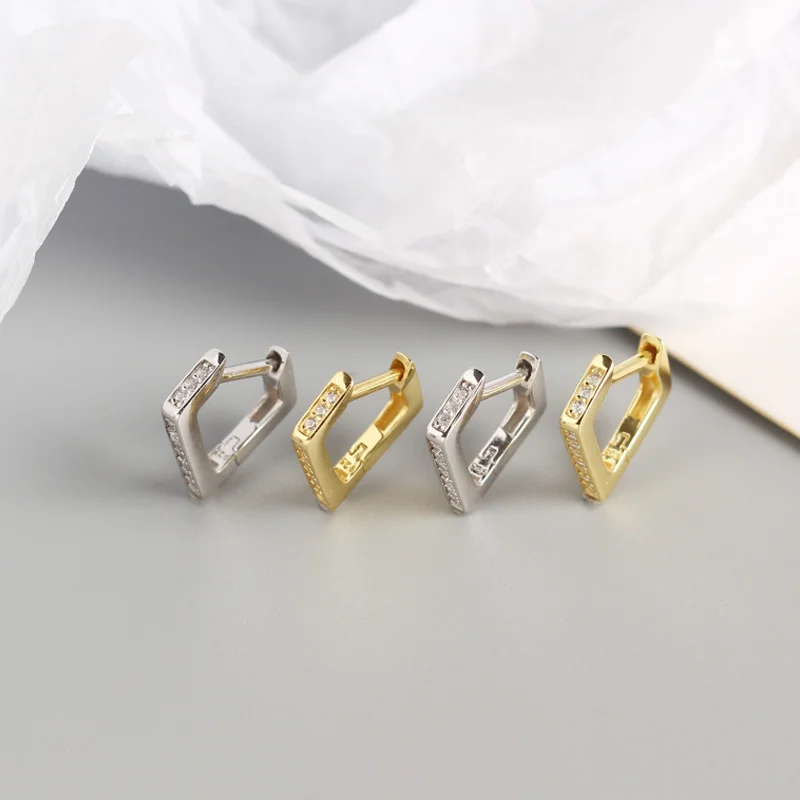 WANTME модные минималистичные белые циркониевые геометрические Четырехсторонние
