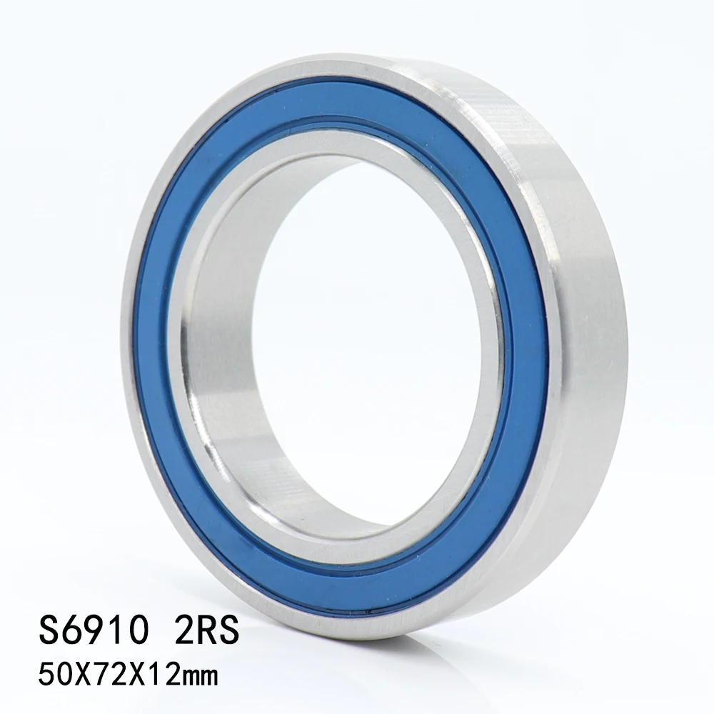 2 шт. S6910RS подшипник 50*72*12 мм ABEC 3 440C Нержавеющая сталь S 6910RS упорные шариковые