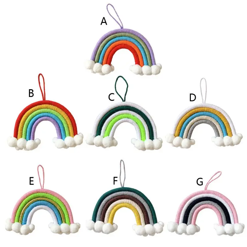 Ручная работа радужные настенные украшения для детской комнаты подвеска в виде
