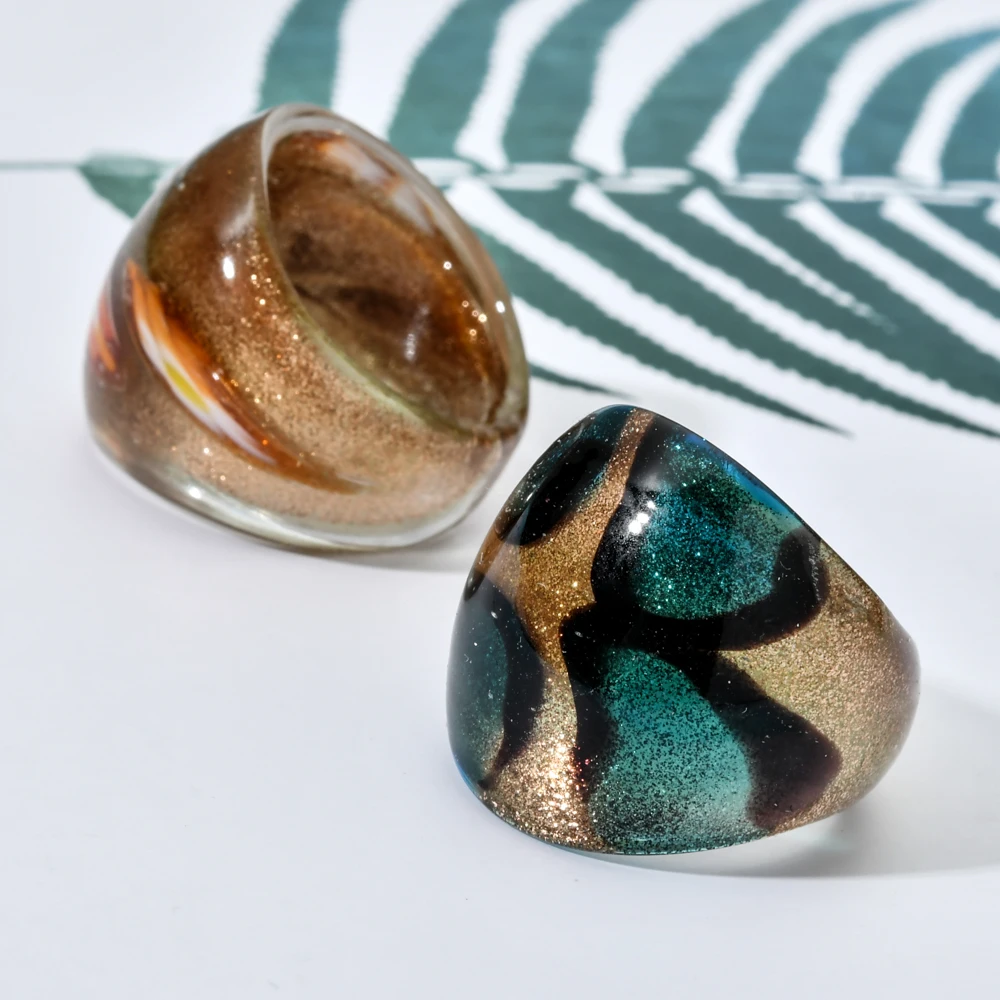 Набор колец из муранского стекла ручной работы для мужчин и женщин 12 шт./лот