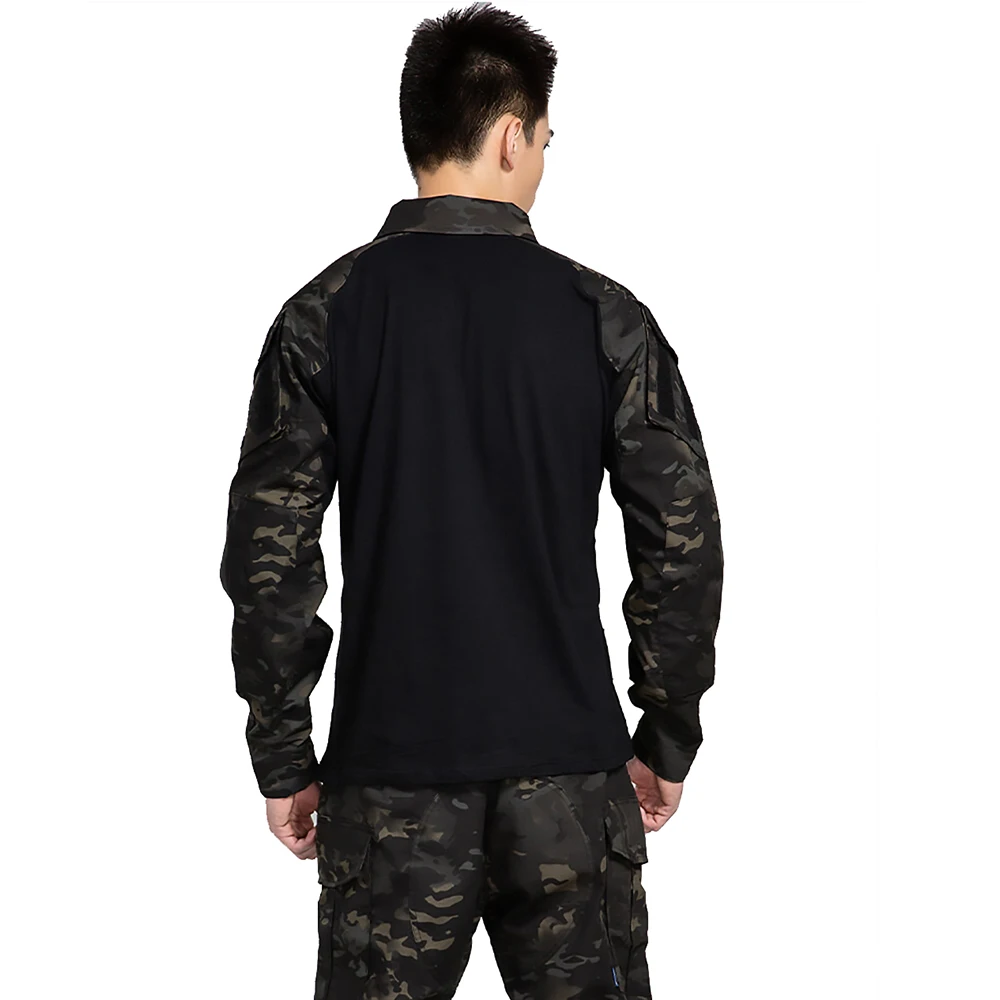 Рубашка мужская тактическая с длинными рукавами рубашка в стиле милитари для